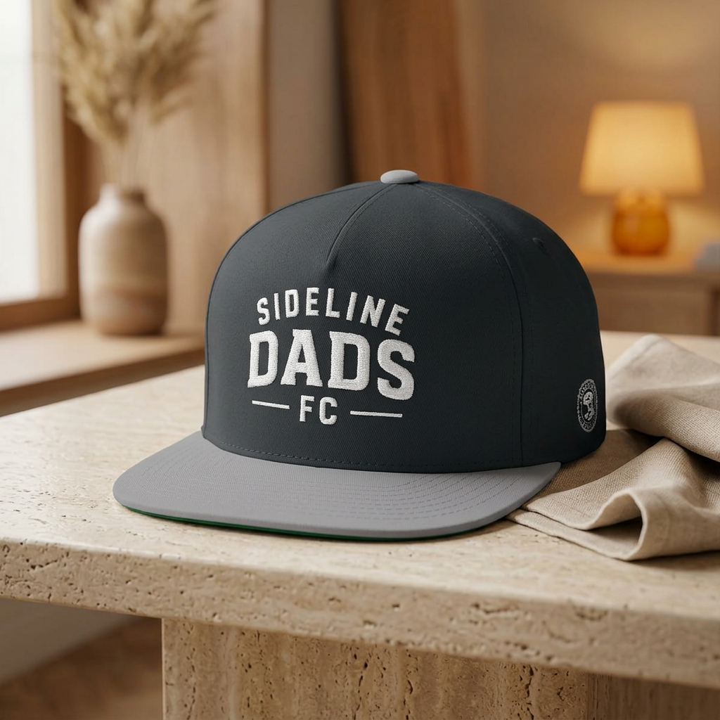 Sideline Dads FC "The Club" Flat Bill Cap