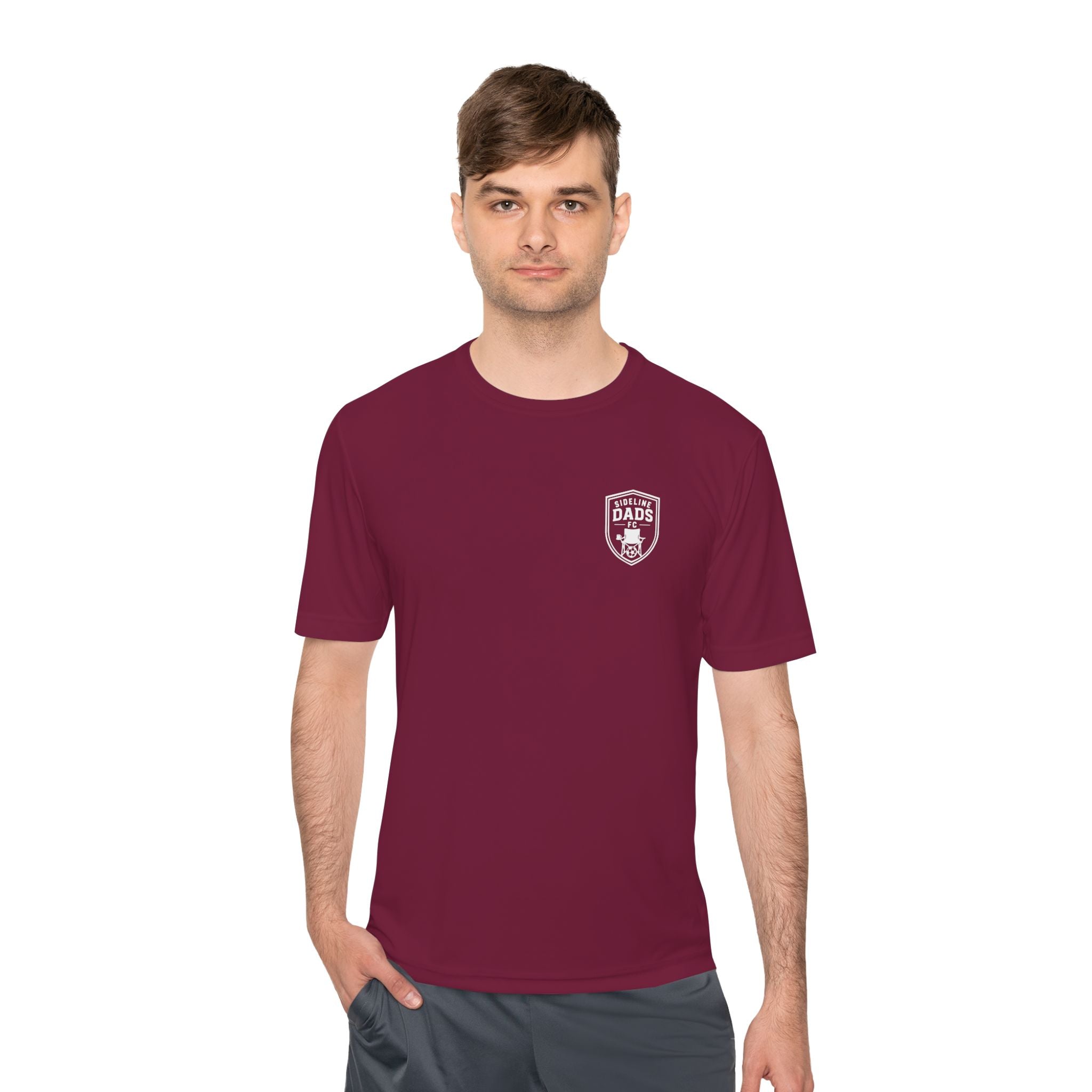 Sideline Dads FC "The Sideline" Sports Tee Shirt