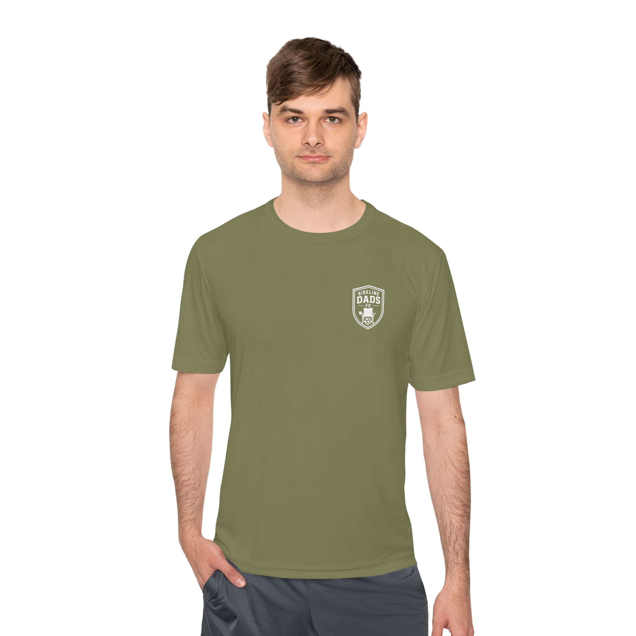 Sideline Dads FC "The Sideline" Sports Tee Shirt